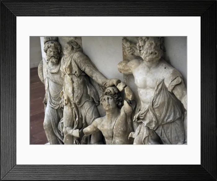 Framed Print : Pergamon Altar. Detail Framed Print : Pergamon Altar. Detail