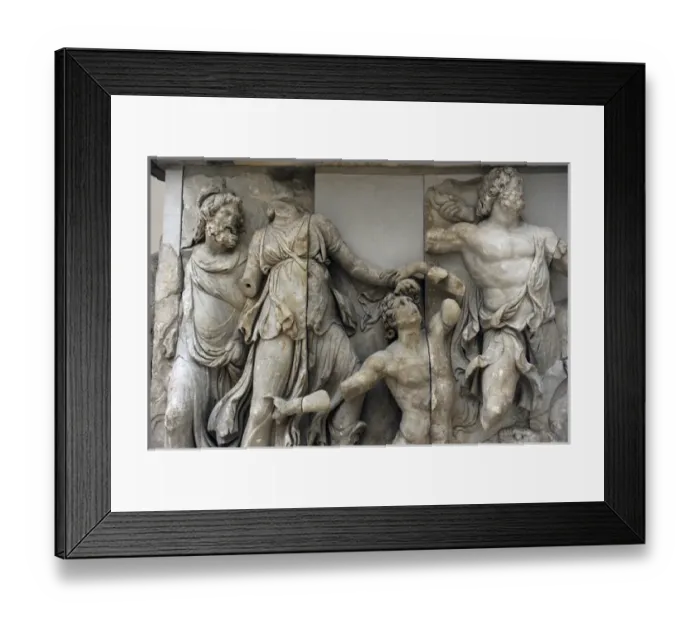 Framed Print : Pergamon Altar. Detail Framed Print : Pergamon Altar. Detail