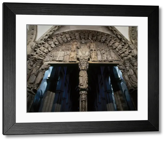 Framed Print : Spain. Galicia. Santiago de Compostela. Cathedral. The Porti Framed Print : Spain. Galicia. Santiago de Compostela. Cathedral. The Porti