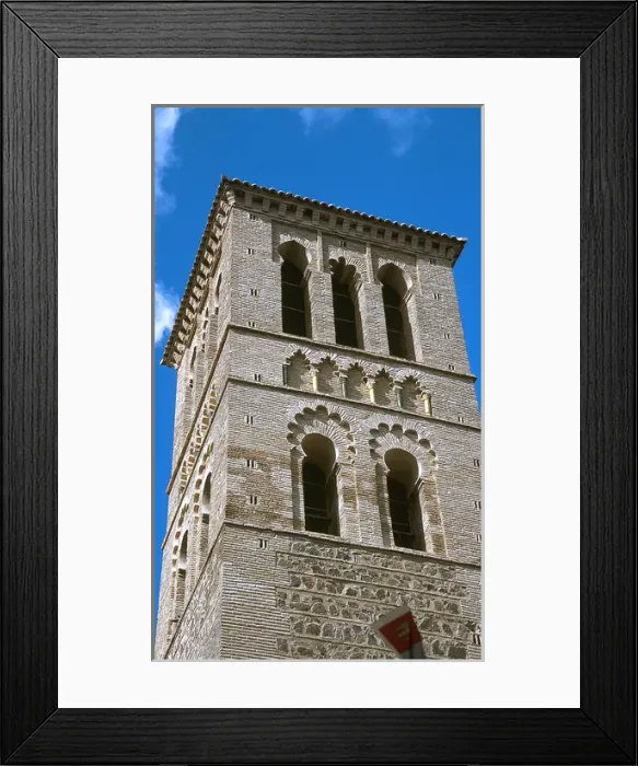 Framed Print : Spain. Toledo. Santo Tome Church. Mudejar tower. 14th centur Framed Print : Spain. Toledo. Santo Tome Church. Mudejar tower. 14th centur