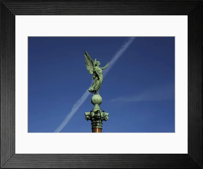 Framed Print : Statue of Victory by Ferdinand Edvard Ring. 19th century. Co Framed Print : Statue of Victory by Ferdinand Edvard Ring. 19th century. Co