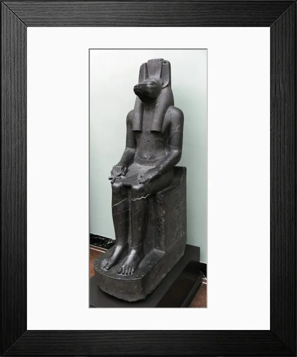 Framed Print : Statue of egyptian God Anubis Framed Print : Statue of egyptian God Anubis