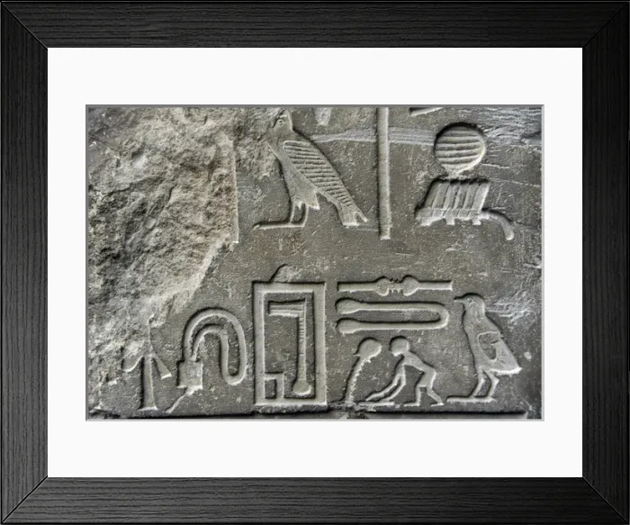 Framed Print : Relief depicting an hieroglyph. Detail. Tomb of Setju. Sakka Framed Print : Relief depicting an hieroglyph. Detail. Tomb of Setju. Sakka