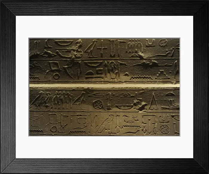Framed Print : False-door of the Official Gemni-em-hat. Tomb. Sakkara. 11th Framed Print : False-door of the Official Gemni-em-hat. Tomb. Sakkara. 11th