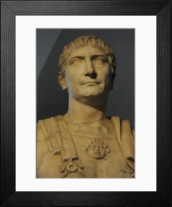 Framed Print : Trajan (53-177 A. D. ). Roman Emperor. Sculture. Ny Carlsberg Framed Print : Trajan (53-177 A. D. ). Roman Emperor. Sculture. Ny Carlsberg