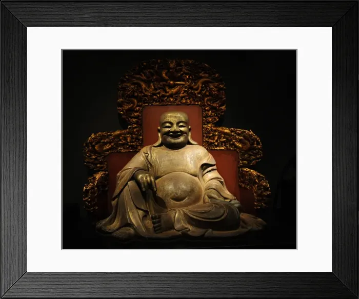 Framed Print : Chinese Art. Buddha Heshang. China, Qing Dynasty (1644-1911) Framed Print : Chinese Art. Buddha Heshang. China, Qing Dynasty (1644-1911)