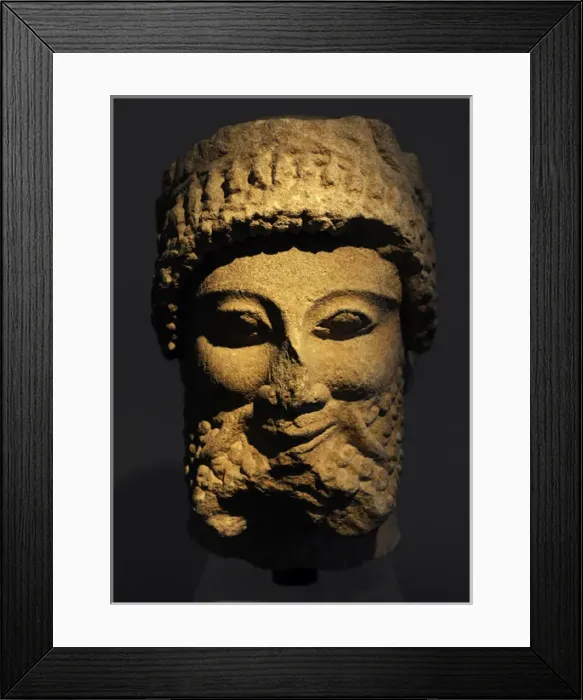 Framed Print : Ancient Art. Mediterranean. Priest or King. Votive. Ny Carls Framed Print : Ancient Art. Mediterranean. Priest or King. Votive. Ny Carls