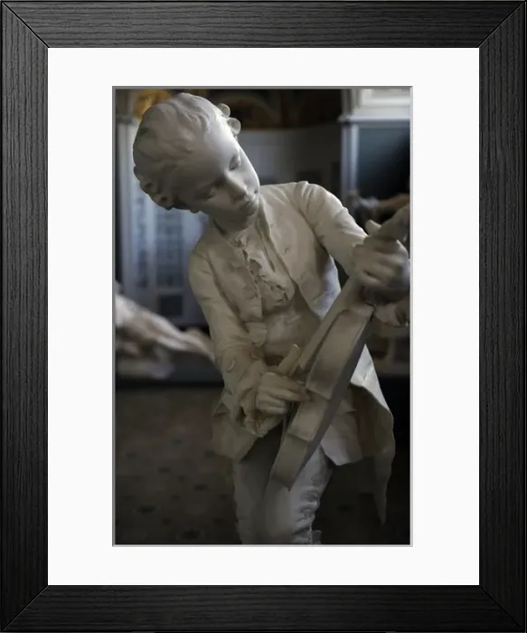 Framed Print : Louis-Ernst Barrias (1841-1905). The Infant Mozart. 1891(188 Framed Print : Louis-Ernst Barrias (1841-1905). The Infant Mozart. 1891(188
