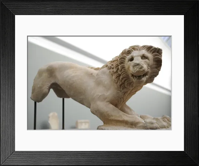 Framed Print : Tomb Lion. Marathon. 330 B. C. Marble. Ny Carlsberg Glyptotek Framed Print : Tomb Lion. Marathon. 330 B. C. Marble. Ny Carlsberg Glyptotek