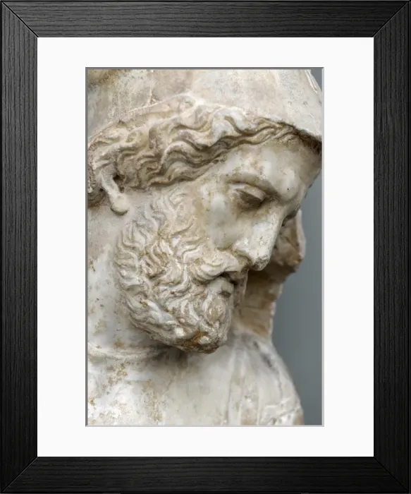 Framed Print : Greek art. Grave relief for a soldier. Athens. C. 330 B. C. M Framed Print : Greek art. Grave relief for a soldier. Athens. C. 330 B. C. M