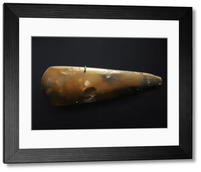 Framed Print : Flint axe of stone from Denmark Framed Print : Flint axe of stone from Denmark