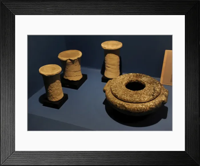Framed Print : Vases and jar. Tomb 50. Meidum, Egypt. 2613-2589 BC Framed Print : Vases and jar. Tomb 50. Meidum, Egypt. 2613-2589 BC