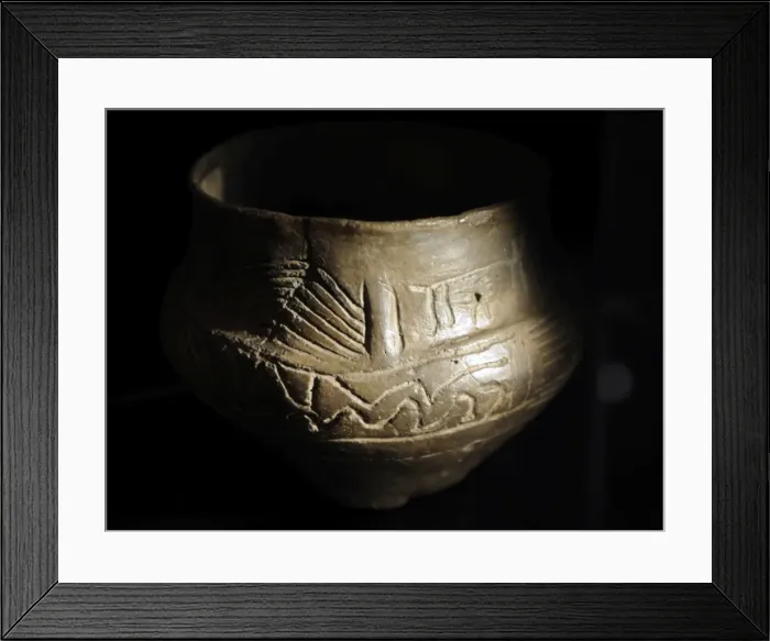 Framed Print : Metal Age. Cinerary urn. 700-500 BC. Museum of Denmark. Cope Framed Print : Metal Age. Cinerary urn. 700-500 BC. Museum of Denmark. Cope