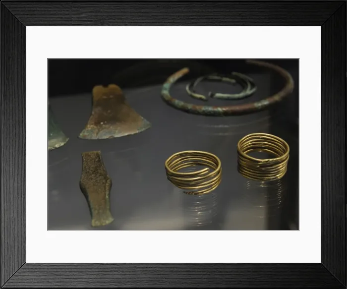 Framed Print : Objects from Skeldal, central Jutland. 2000-1700 BC Framed Print : Objects from Skeldal, central Jutland. 2000-1700 BC