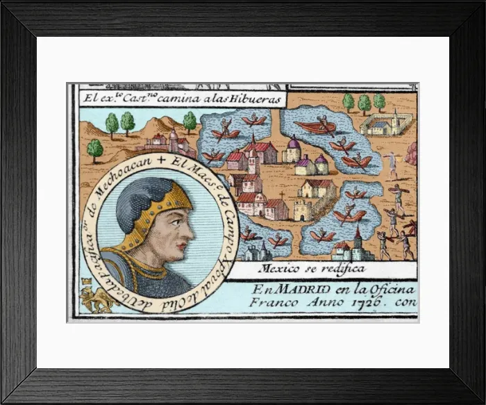 Framed Print : Cristobal de Olid (1488-1524). Spanish conqueror. Colored en Framed Print : Cristobal de Olid (1488-1524). Spanish conqueror. Colored en