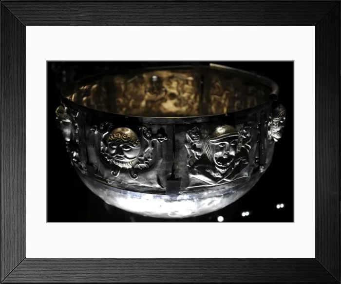 Framed Print : The Gundestrup cauldron. Silver vessel. 200 BC and 300 AD. F Framed Print : The Gundestrup cauldron. Silver vessel. 200 BC and 300 AD. F