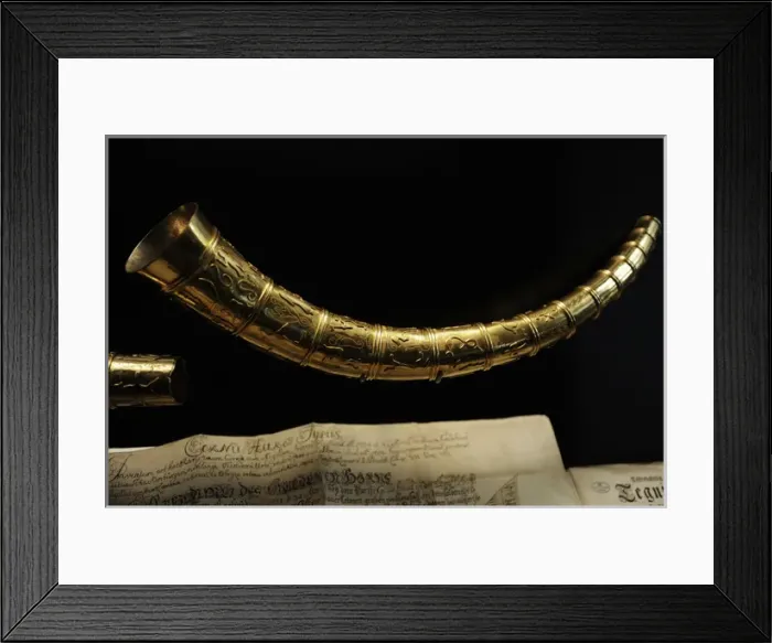 Framed Print : The Golden Horns of Gallehus. North of Mogeltonder, Southern Framed Print : The Golden Horns of Gallehus. North of Mogeltonder, Southern
