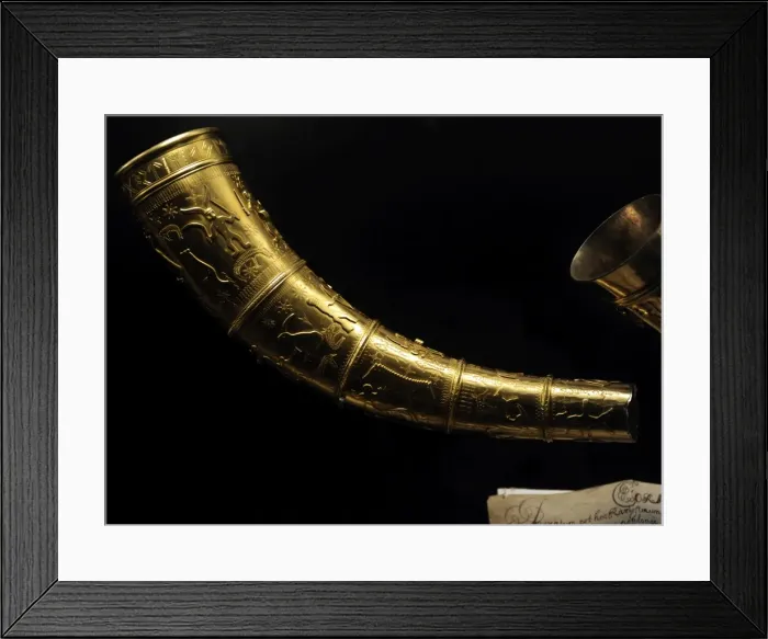 Framed Print : The Golden Horns of Gallehus. North of Mogeltonder, Southern Framed Print : The Golden Horns of Gallehus. North of Mogeltonder, Southern