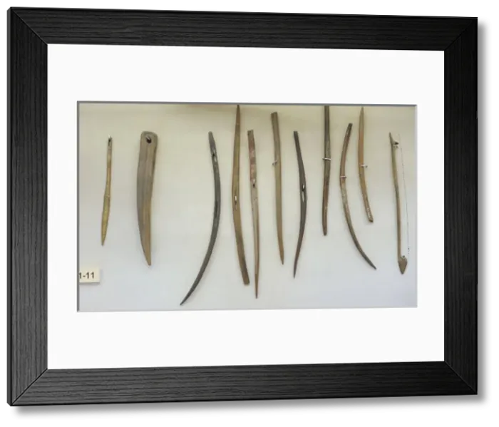 Framed Print : Needles to mend fishing nets. 12th-13th centuries. Latvia Framed Print : Needles to mend fishing nets. 12th-13th centuries. Latvia