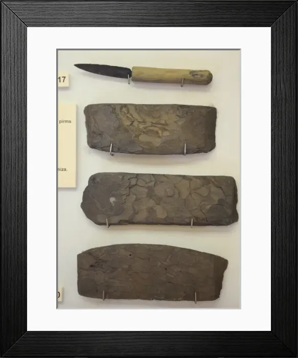 Framed Print : Fishing tools. 12th-13th centuries. Latvia Framed Print : Fishing tools. 12th-13th centuries. Latvia