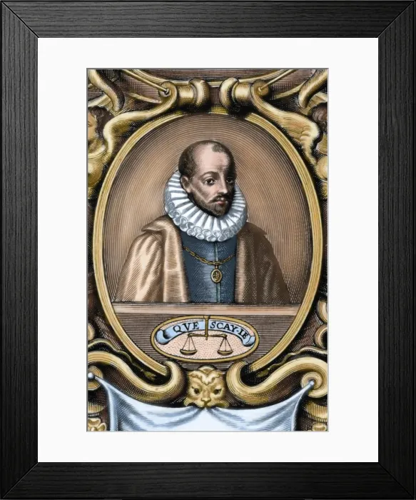 Framed Print : Michel Eyquem de Montaigne (1533-1592). Writer of the French Framed Print : Michel Eyquem de Montaigne (1533-1592). Writer of the French