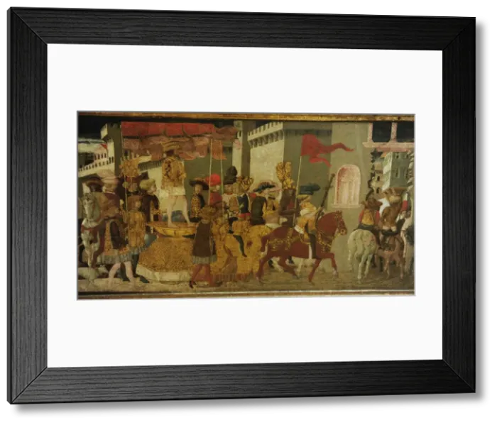 Framed Print : Nuptial Chest. 15th century, By Giovanni di Ser Giovanni Lo Framed Print : Nuptial Chest. 15th century, By Giovanni di Ser Giovanni Lo