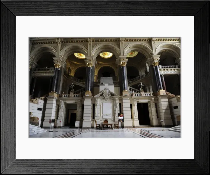 Framed Print : Museum of Ethnography. Main hall. Budapest Framed Print : Museum of Ethnography. Main hall. Budapest