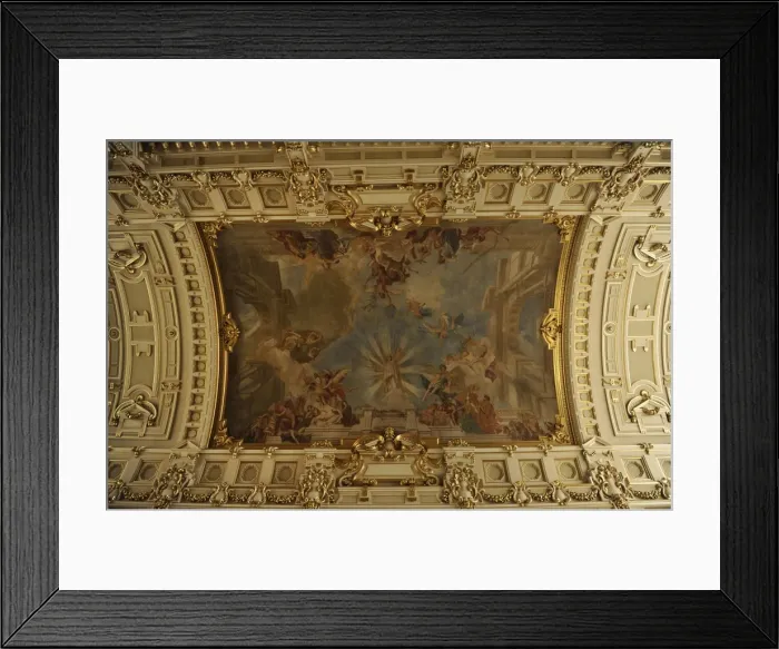 Framed Print : Allegorical fresco. Hall ceiling. Museum of Ethnography. Bud Framed Print : Allegorical fresco. Hall ceiling. Museum of Ethnography. Bud
