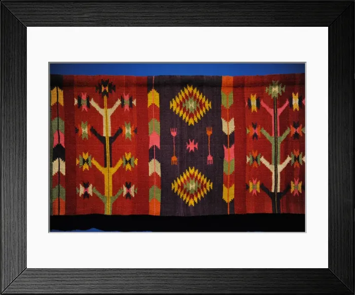 Framed Print : Rug. 1890-1902. Romania Framed Print : Rug. 1890-1902. Romania