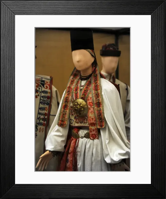 Framed Print : Saxon girl, 1892. Romania Framed Print : Saxon girl, 1892. Romania