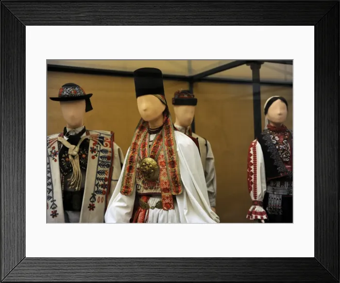 Framed Print : Saxon girl, 1892. Romania Framed Print : Saxon girl, 1892. Romania