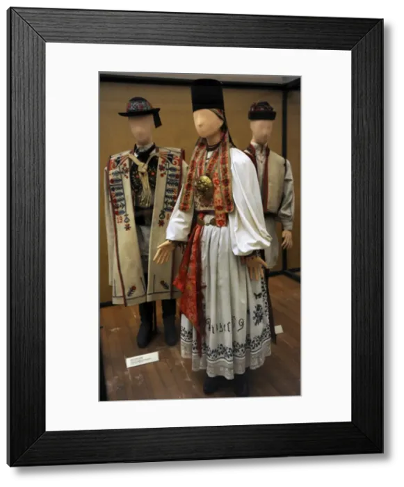 Framed Print : Saxon girl, 1892. Romania Framed Print : Saxon girl, 1892. Romania