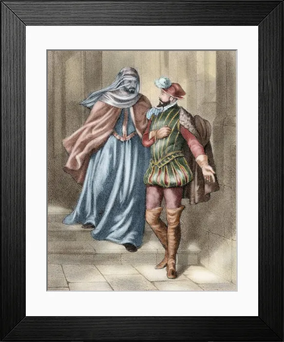 Framed Print : Antonio Perez evasion from prison the evening April 19, 1590 Framed Print : Antonio Perez evasion from prison the evening April 19, 1590