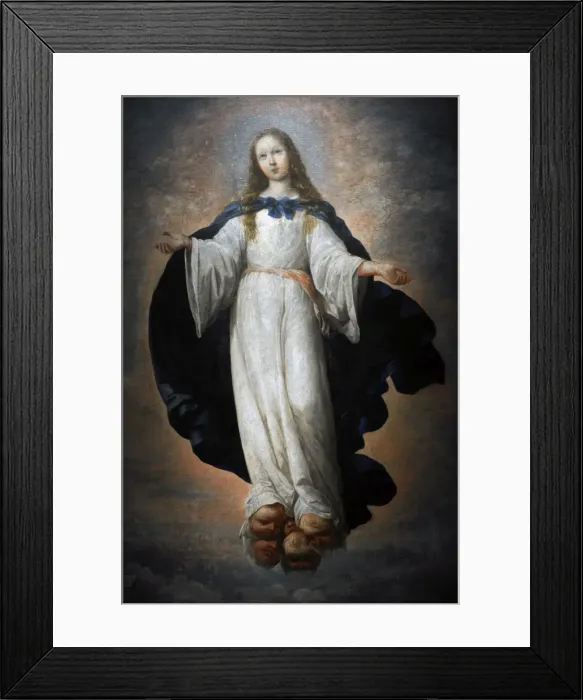 Framed Print : The Virgin Immaculate, 1661, by Zurbaran Framed Print : The Virgin Immaculate, 1661, by Zurbaran