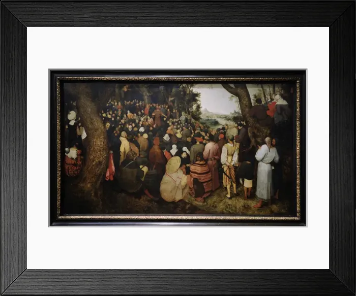Framed Print : The Sermon of Saint John the Baptist by Pieter Brueghel Framed Print : The Sermon of Saint John the Baptist by Pieter Brueghel