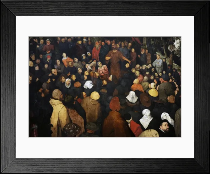 Framed Print : The Sermon of Saint John the Baptist by Pieter Brueghel Framed Print : The Sermon of Saint John the Baptist by Pieter Brueghel