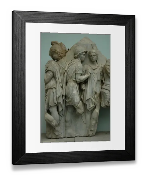 Framed Print : Pergamon Altar. Telephos Frieze. Telephos receiving weapons Framed Print : Pergamon Altar. Telephos Frieze. Telephos receiving weapons