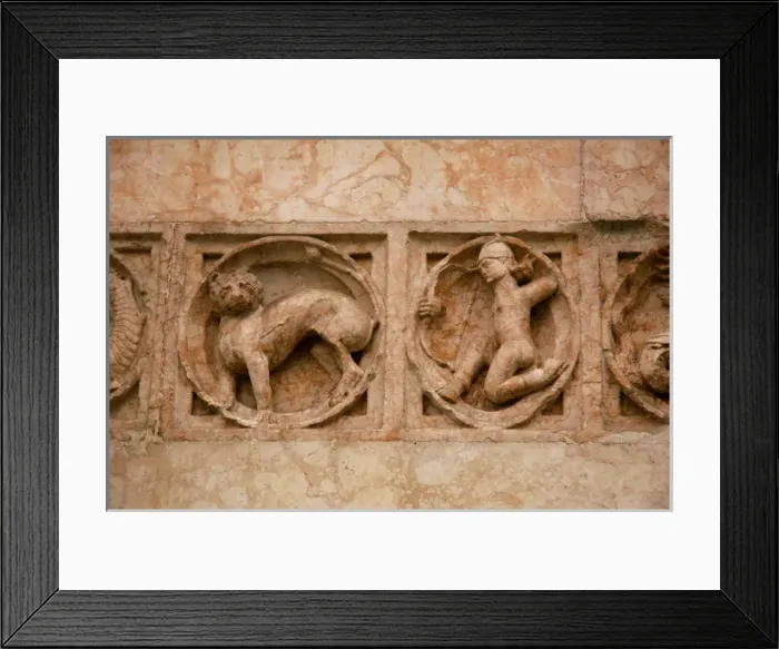 Framed Print : Zoophorus. Detail. Baptistery of Parma Framed Print : Zoophorus. Detail. Baptistery of Parma