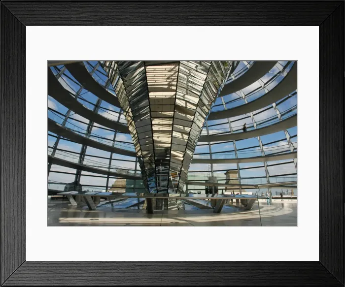 Framed Print : Reichstags Dome by Norman Foster (b. 1935). Berlin. Germany Framed Print : Reichstags Dome by Norman Foster (b. 1935). Berlin. Germany