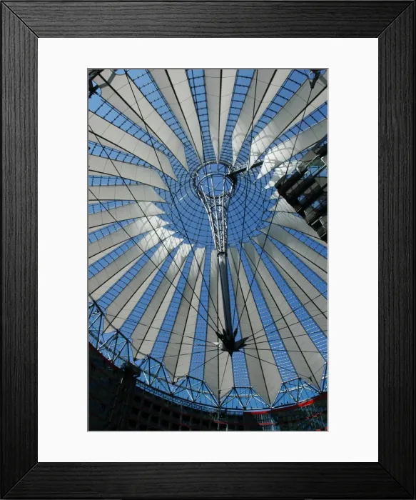 Framed Print : Germany. Berlin. Dome of the Sony Center by German architect Framed Print : Germany. Berlin. Dome of the Sony Center by German architect