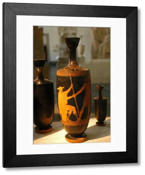 Framed Print : Lekythos. Red figures. Greece Framed Print : Lekythos. Red figures. Greece