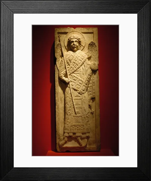 Framed Print : Relief of Archangel Michael. 13th century Framed Print : Relief of Archangel Michael. 13th century