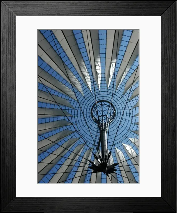 Framed Print : Germany. Berlin. Dome of the Sony Center by German architect Framed Print : Germany. Berlin. Dome of the Sony Center by German architect