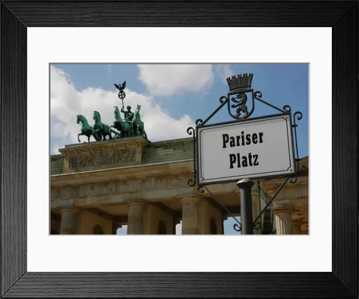 Framed Print : Germany. Berlin. Brandenburg Gate crowned by the Quadriga of Framed Print : Germany. Berlin. Brandenburg Gate crowned by the Quadriga of