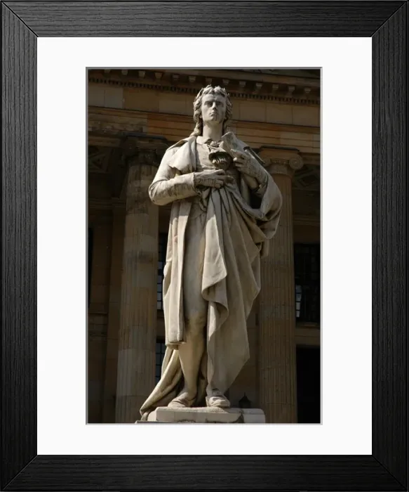 Framed Print : Johann Christoph Friedrich von Schiller (1759-1805). German Framed Print : Johann Christoph Friedrich von Schiller (1759-1805). German