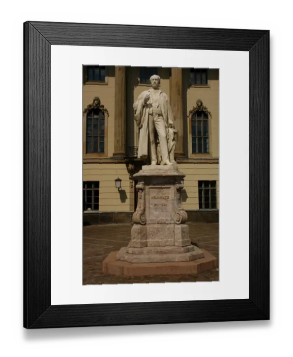 Framed Print : Hermann von Helmholtz (1821-1894). Statue. Berlin. Germany Framed Print : Hermann von Helmholtz (1821-1894). Statue. Berlin. Germany