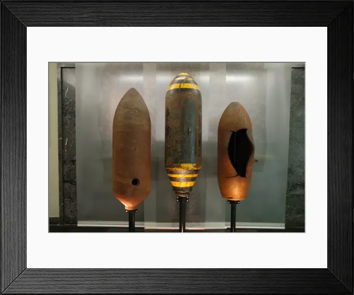 Framed Print : World War II (1939-1945). Allied bombs Framed Print : World War II (1939-1945). Allied bombs