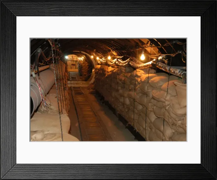 Framed Print : Operation Gold. Reconstruction of the tunnel built by Americ Framed Print : Operation Gold. Reconstruction of the tunnel built by Americ