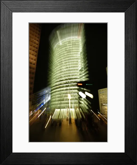 Framed Print : Germany. Berlin. Building of Deutsche Bahn (DB). Effect of t Framed Print : Germany. Berlin. Building of Deutsche Bahn (DB). Effect of t