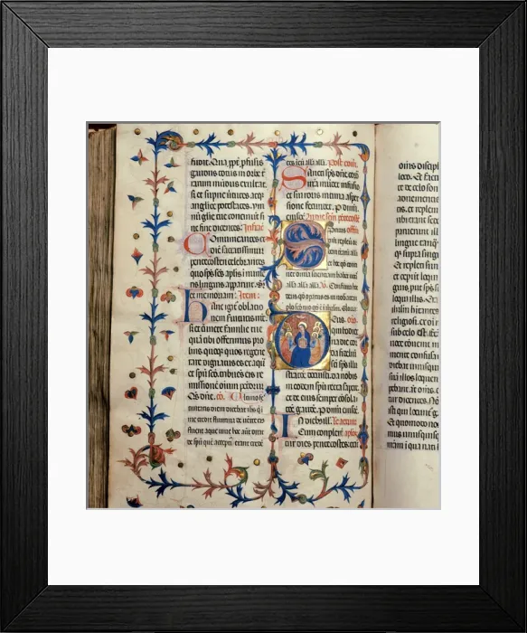 Framed Print : Misal of Bishop Galceran of Vilanova. 14th century. Miniatur Framed Print : Misal of Bishop Galceran of Vilanova. 14th century. Miniatur